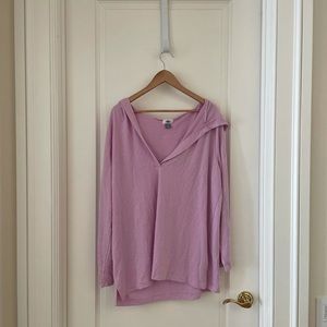 Purple lightweight relaxed hoodie